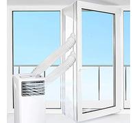 5.6m Universale Asciugatrice Guarnizione Per Porta Finestra Con Zip, Chiusura A Strappo, Tubo Doppio, Facile Da Installare, Hot Air Stop, Senza Fare Buchi, Per Climatizzatori Mobili, Asciugatrice
