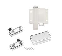5-6mm porta vetro Testa singola serratura magnetica fermo plastica ABS 2 Set