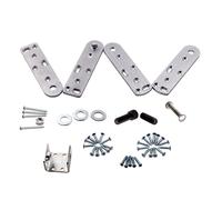 5 7/8" x 1 1/2" x 1/4" Set Acciaio Inox 360 gradi rotazione Porta Perno cardine