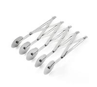 5/7 Rotella tagliapasta Coltello divisore for impasto Lama flessibile Rullo for pizza Pelapatate Strumento in acciaio inossidabile(5 rounds)