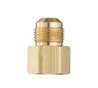 5/8"-18 UNF Male 3/8" Flare SAE-Standard x 1/2" BSPP Female Coupler Connector Adapter Brass Pipe Fitting