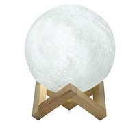 5.9 Inch Luna Moon Lampada Night Light 3D Touch Sensor LED Lampada da comodino Dimmerabile Baby Nursery Lamp ricaricabile Battery Operated Lampade da tavolo per Kid Bedroom Novità Lights Best Christma