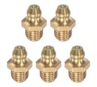 5 accessori di montaggio per grasso idraulico diritto in ottone 5 pezzi con elevata durezza resistenza alla ruggine e olio a tenuta stagna lunga durata