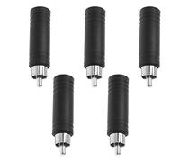 5 adattatori da spina RCA a jack mono da 6,35 mm femmina a RCA maschio, convertitore jack per altoparlante mono canale microfono di collegamento