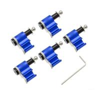 5 adattatori per linea dell'olio in lega di alluminio per mountain bike e bici da strada, compatibili con linee di freno e trasmissione sotto i 5 6 mm di diametro (blu)