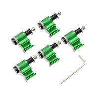 5 adattatori per linea dell'olio in lega di alluminio, per mountain bike e bici da strada, compatibili con linee di freno e trasmissione sotto i 5 6 mm di diametro (verde)