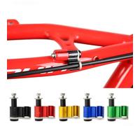 5 adattatori per linea dell'olio in lega di alluminio per MTB e bici da strada con guida per l'installazione del tubo del freno idraulico (nero)