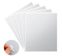 5 adesivi da grattare, 23,5 x 20 cm, per grattare da soli, etichette argentate, etichette da grattare, etichette autoadesive da grattare (argento)