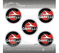 5 ADESIVI DECAL STICKERS MOTO GARELLI