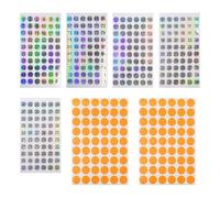 5 Adesivi Numerici Da 1 A 300, 216 Etichette Rotonde, Adesivi Numerici Autoadesivi, Etichette Numeriche Laser, Adesivi Numerici A Punti, Adesivi Decorativi Per Marcatura E Decorazione
