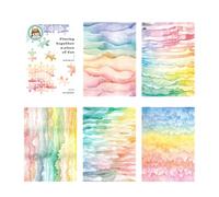 5 adesivi per acquerelli, artigianato, scrapbooking, decorazione, per arti e mestieri, scrapbooking, diario fotografico, album di pacchi, creativi, arte diario