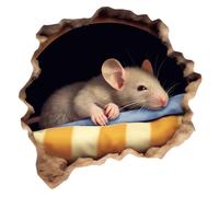 5 adesivi per auto 18 x 18 cm adesivi per topo dolce