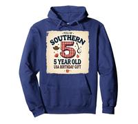 5 And Full of Southern Charm USA Regalo di Compleanno Felpa con Cappuccio, Unisex per Adulti, Navy, L