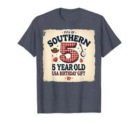 5 And Full of Southern Charm USA Regalo di Compleanno Maglietta, Uomo, Pervinca, 4XL