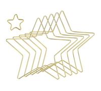 5 anelli di metallo a forma di stella, stelle da appendere per decorazioni di feste, matrimoni e acchiappasogni fai da te con 1 anello di metallo da 5 cm