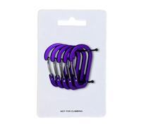 5 anelli ergonomici a D clip a molla in alluminio multiuso clip per cancello a molla per campeggio escursionismo e uso quotidiano moschettone