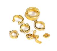 5 anelli in metallo per zampe di pappagallo da 4-15 mm, anelli per zampe di uccelli domestici, accessori per addestramento al volo all'aperto,Oro,6mm