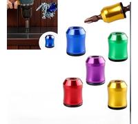 5 anelli magnetici a vite, forte attrazione magnetica per punte da trapano, design esagonale ad alta durezza impedisce lo scivolamento. Il design esagonale impedisce lo scivolamento, compatibile con