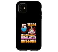 5 anni Axolotly Awesome Cute Axolotl 5° compleanno bambini Custodia per iPhone 11