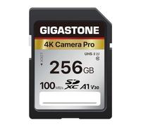 [5 anni di recupero dati gratuito] GIGASTONE Scheda di memoria da 256 GB Serie 4K Pro, velocità fino a 100 MB/s, compatibile con videocamere Canon, Nikon, Sony, A1 V30 UHS-I