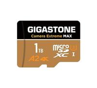 [5 Anni Recupero Dati Gratuito] GIGASTONE 1TB Scheda di Memoria, Camera Extreme MAX, Velocità fino 160/140MB/s, DJI, Insta360, Dashcam, 4K Video, UHS-I A2 V30 U3 Micro SDXC con Adattatore
