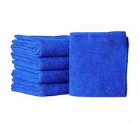 5 asciugamani in microfibra per la cura dell'auto, morbidi e assorbenti, multiuso, per asciugare, lucidare e lavare (blu)