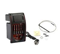 5 Band Tone Controls Equalizzatori Tuner Chitarra Folk Preamp Equalizzatori PreWired Preamp Parti di Chitarra Facile da Usare