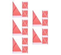 5 bandiere per guida turistica: triangolo rosso in poliestere, portatili,