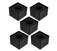 5 bandierine per microfono: stazione portatile con bandiera a cubo quadrato per