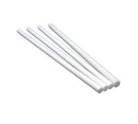 5 barre in fibra di vetro bianche - Barre rotonde in fibra di vetro solide da 1 m for tende ad arco, ombrelloni e progetti fai da te da 0,8 mm a 5 mm(4.5x1000mm)