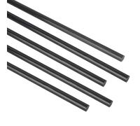 5 barre in fibra di vetro nere da 40 pollici - Barre di supporto leggere e ad alta resistenza for piante da giardino e da interno(5x1000mm)