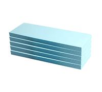 5 basi per diorama, piattaforme da esposizione per edifici, 30 x 20 x 2 cm, blu, 5 pezzi, 29,5 x 10 x 3 cm