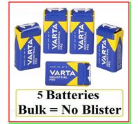 5 Batterie 9v VARTA Pile Transistor 9 volt 9 v block 6LR61 ID1604 6LF22 Bulk