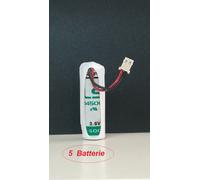 5 batterie AA SAFT LS14500 3,6V 2,6A compatibili con allarmi BEGHELLI