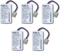 5 batterie al litio BAT05 BatLi05 3,6V 5,4Ah compatibile allarmi DAITEM LOGISTY