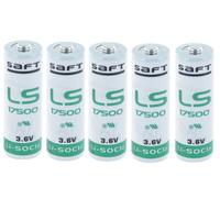 5 batterie Litio A SAFT LS17500 3,6V 3600 mAh LI-SoCl2