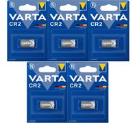 5 Batterie Litio VARTA CR2 CR17355 DLCR2 Pile per Foto O2 Laser Visore