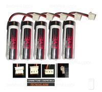 5 batterie pile allarme tecnoalarm 3,6V 2700mAh rilevatore trasmettitore console