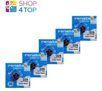 10 Renata 329 SR731SW batteries Argento 1.55V Orologio Scadenza 2026 10BL Nuovo