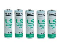 5 Batterie STILO AA Lithium litio SAFT LS14500 3,6V 2600 mAh LS 14500 Li-SoCl2