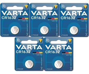 5 Batterie VARTA Pile CR1632 BR1632 ECR1632 DL1632 L1632 BD1632 litio 3v