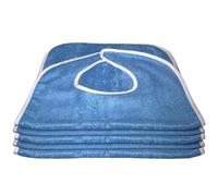 5 bavaglini per adulti da mangiare | 29,92 x 17,72 pollici protezioni per vestiti in poliestere | Bavaglini per uomini e donne | Mangiare tessuto per uomini e donne anziani, lavabile in lavatrice