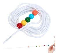 5 Bead Vision Convergence Training Tool Beaded Rope Focus Trainer | 5 Bead Vision Convergence Training Tool Features Five Color Beads For Daily Vision Convergence And Focus Training At Home