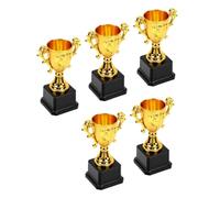 5 Bicchieri Trofeo in Plastica per Premi per i Successi dei Bambini, Leggeri e Resistenti, 16,5 Cm, per Eventi Scolastici e celebrazioni.