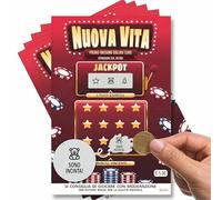 5 Biglietti Gratta e Vinci Annuncio Gravidanza con messaggio Sono Incinta | Gadget per annunciare gravidanza e dire Diventerai papà, Diventerai nonna o Diventerai zia e dare la notizia alla famiglia