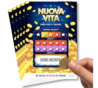5 biglietti Gratta e Vinci Gravidanza per Dire Sono Incinta in Modo Unico | Annuncio Gravidanza ai Nonni e alla famiglia con una finta lotteria; il messaggio è da grattare, per risate ed emozione