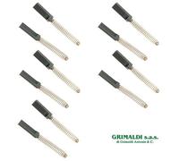 5 BLISTER DA 2 CARBONCINI PER MOTORI CON MOLLE DIMENSIONI 4,9 x 4,9 x 21/24 mm