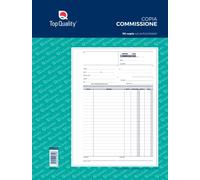 5 BLOCCHI BUONI COPIA COMMISSIONE 297 X 225mm 2 X 50cop