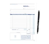 5 BLOCCHI DI RICEVUTE SANITARIE - BLOCCO DA 50 MODULI 2 COPIE DUPLICE A5 NON NUMERATE + OMAGGIO PENNA TOUCH GICAPRICE