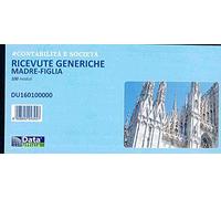 5 BLOCCHI RICEVUTE GENERICHE MADRE-FIGLIA 100 MODULI